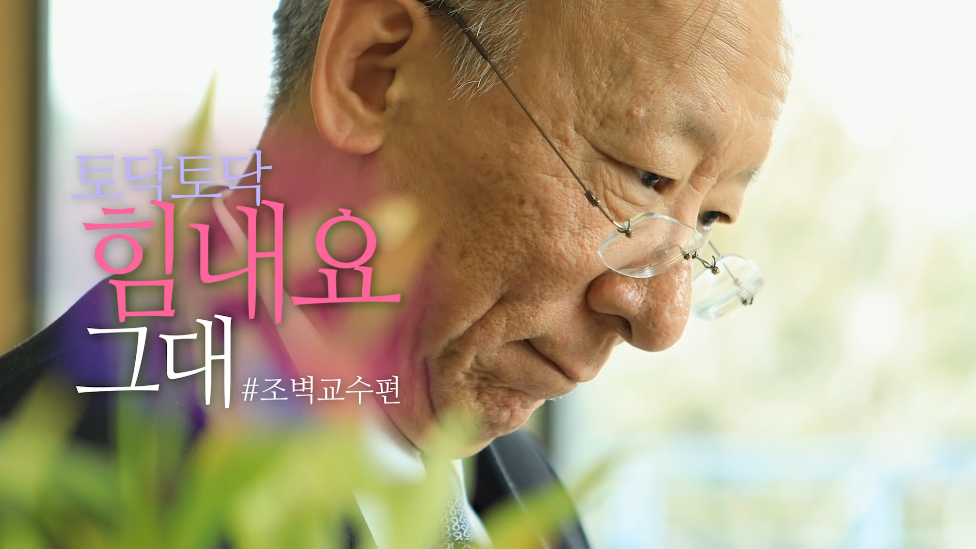 토닥토닥 힘내요 그대, 조벽 교수편 포트폴리오 썸네일